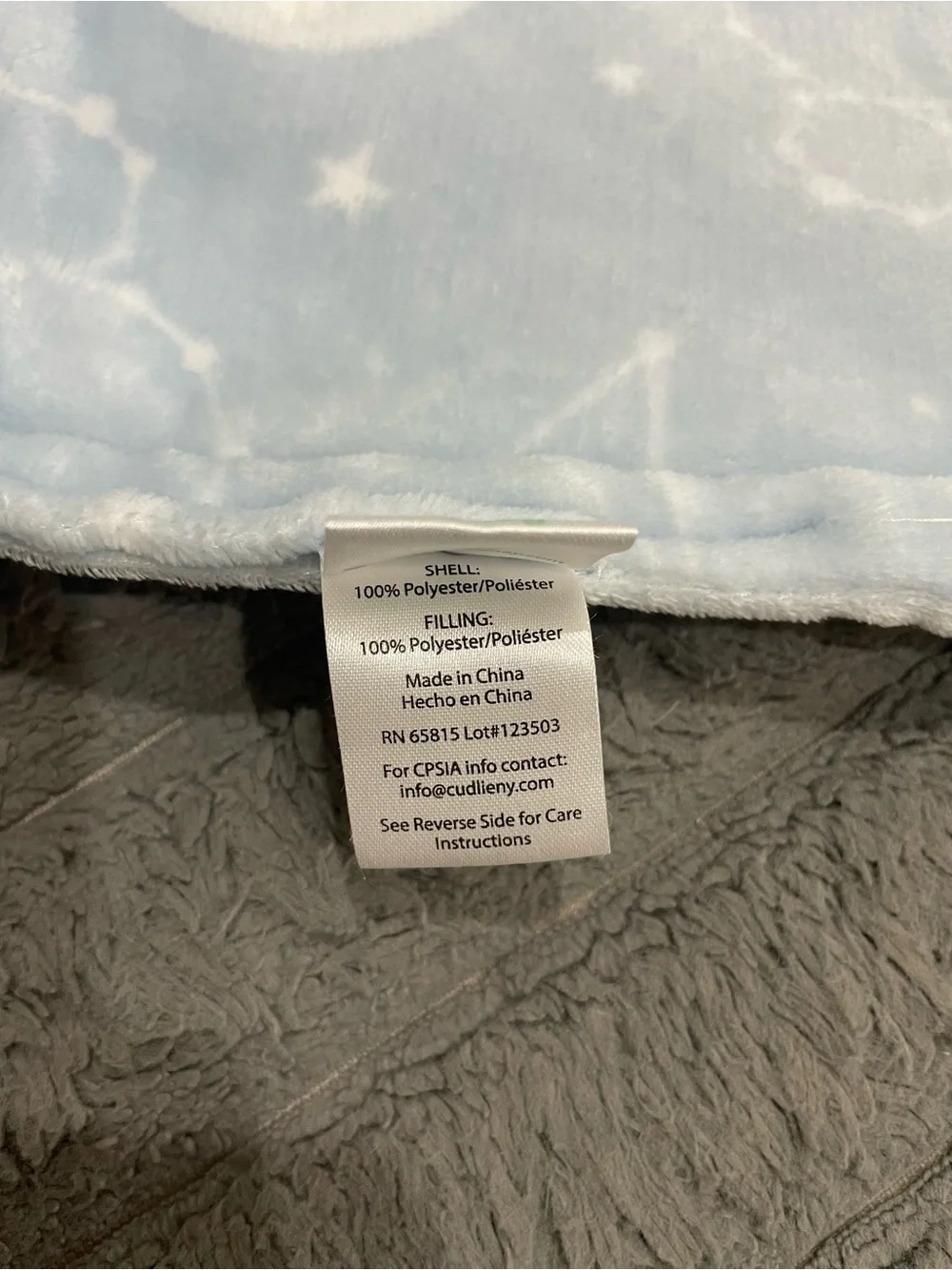 Baby Blue Mickey Mouse Plush Throw Blanket - Disney Baby